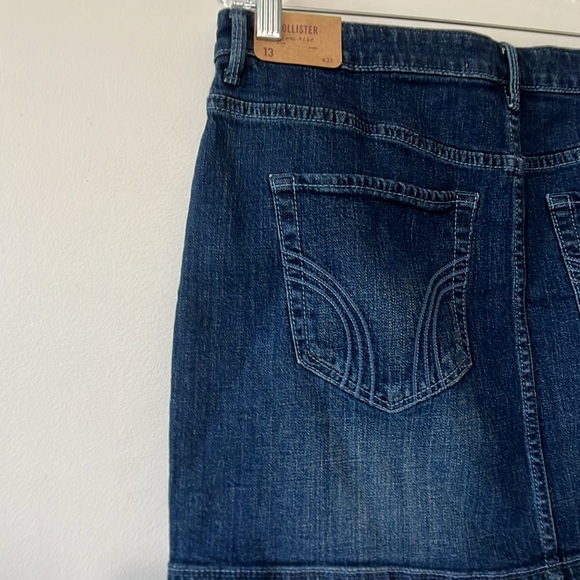 Hollister Low-Rise Denim Skirt - Picture 6 of 12